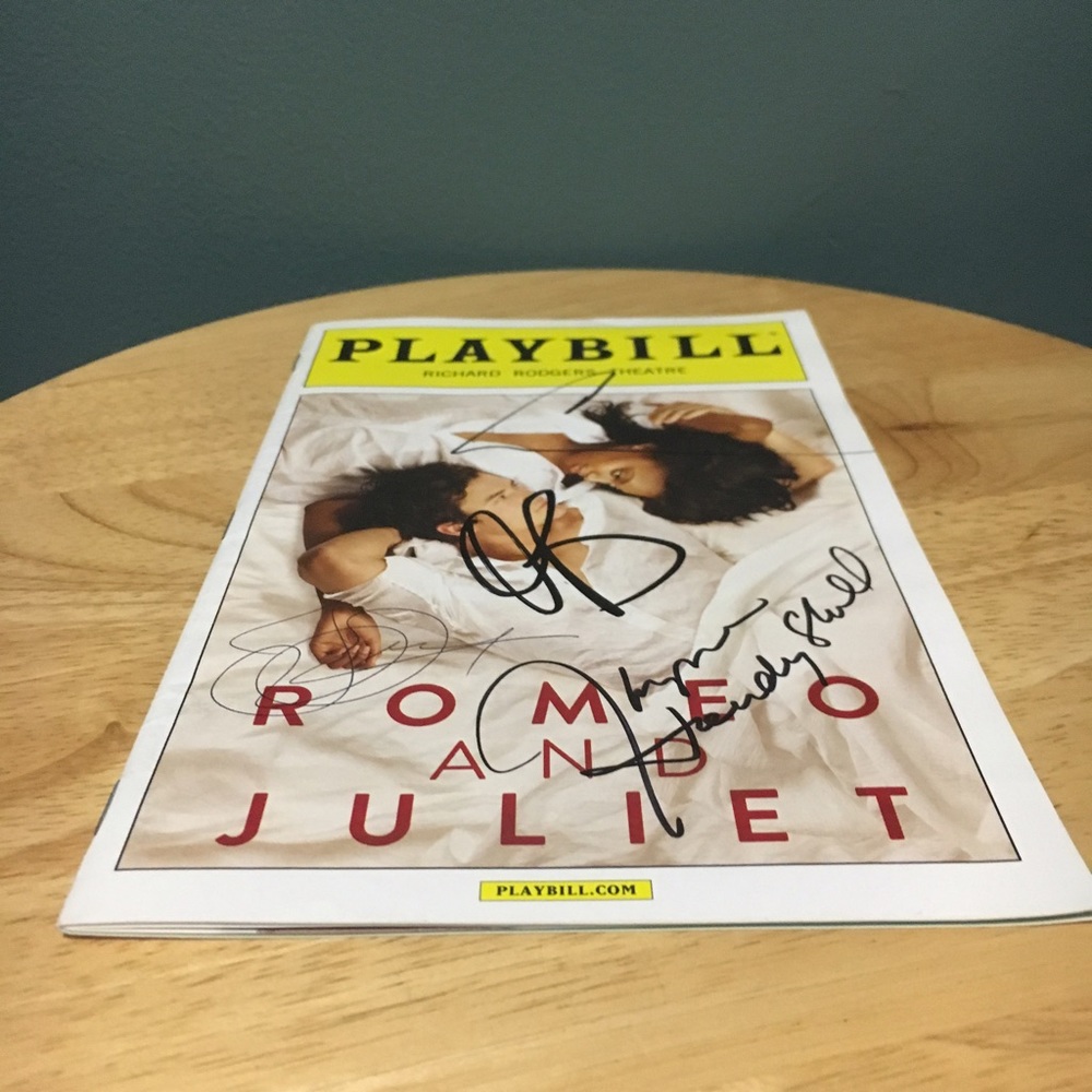 Orlando Bloom autographed playbill