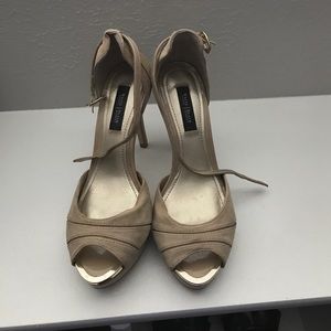 White House black market tan heels