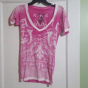 V neck Affliction shirt