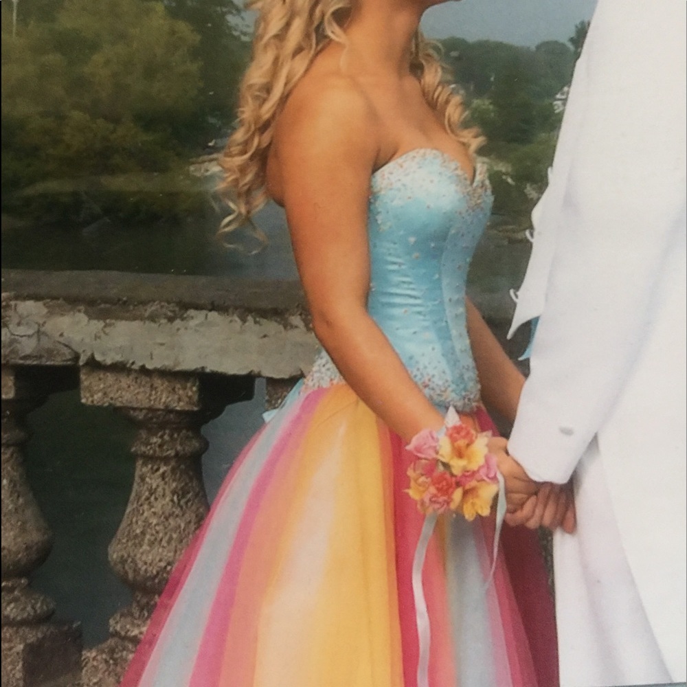 Multi Color Tiffany Prom Dress