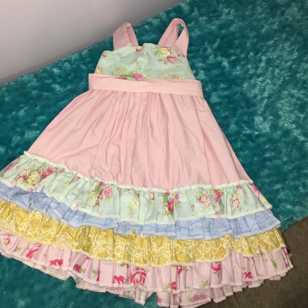 Rose Pink Floral Dress