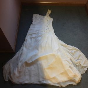 One Shoulder Wedding Dress