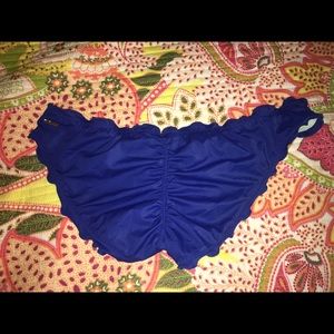 VS blue swim bottoms.