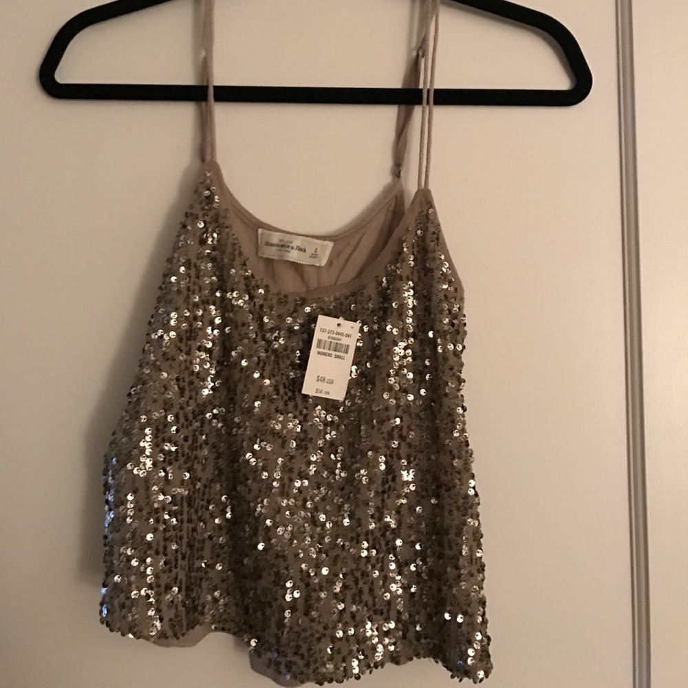 Abercrombie & Fitch, Small, sequin, crop cami