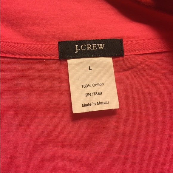 J crew large neon pink zip up - Picture 2 of 2