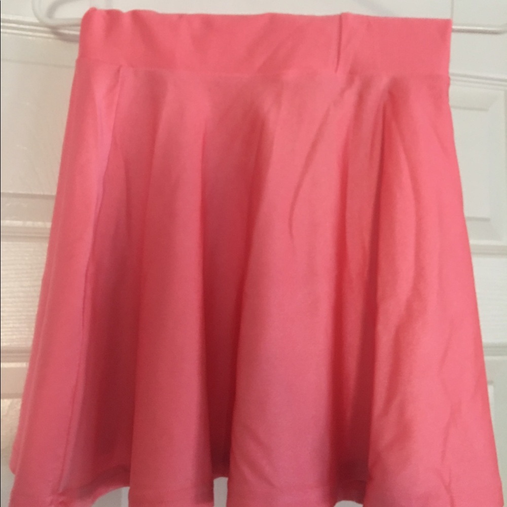 Coral American Apparel Skirt