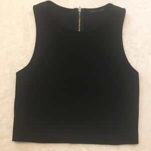 Black crop top