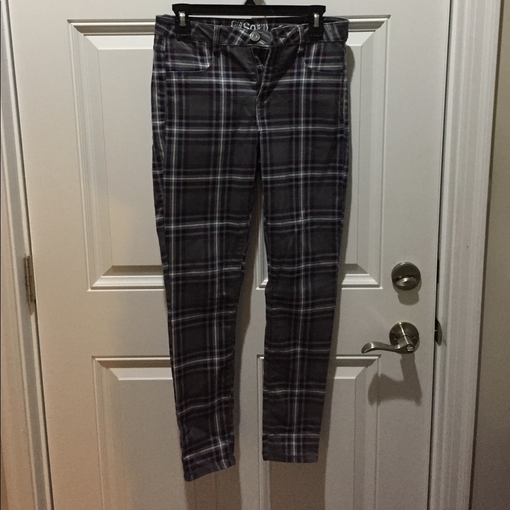Plaid jeggings