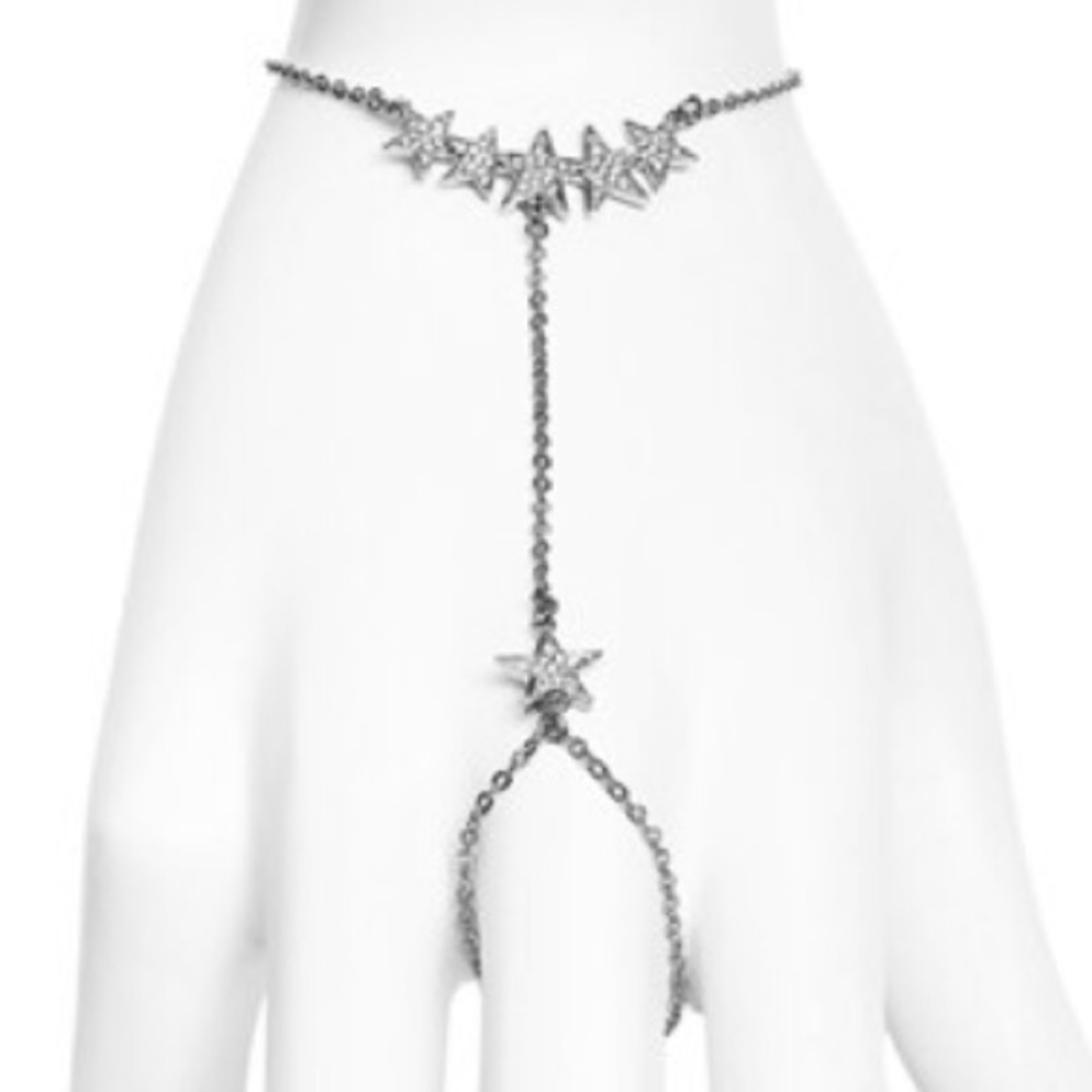 {Rebecca Minkoff} Pave' Star Hand Chain - Picture 3 of 3