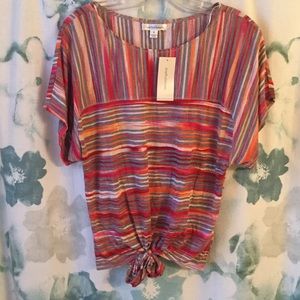 Colorful Summer T, size S, NWT