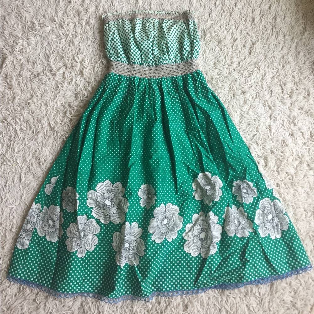 Anthropologie Strapless Sundress