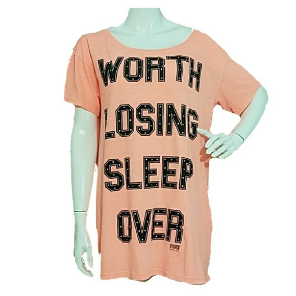 PINK Victoria's Secret Tops - VS PINK Worth Losing Sleep Over sleep shirt