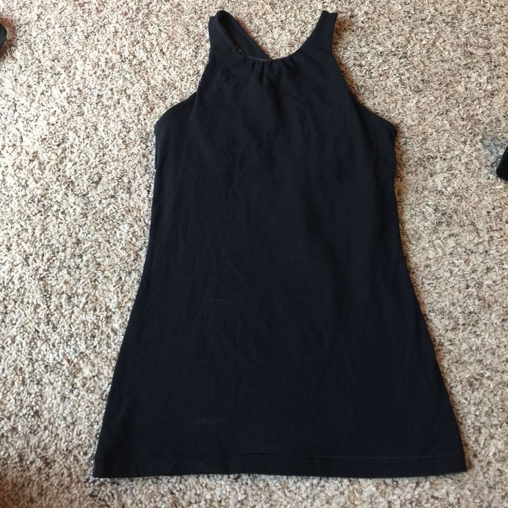 Lucy black cross back tank