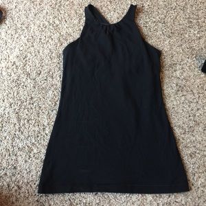 Lucy black cross back tank