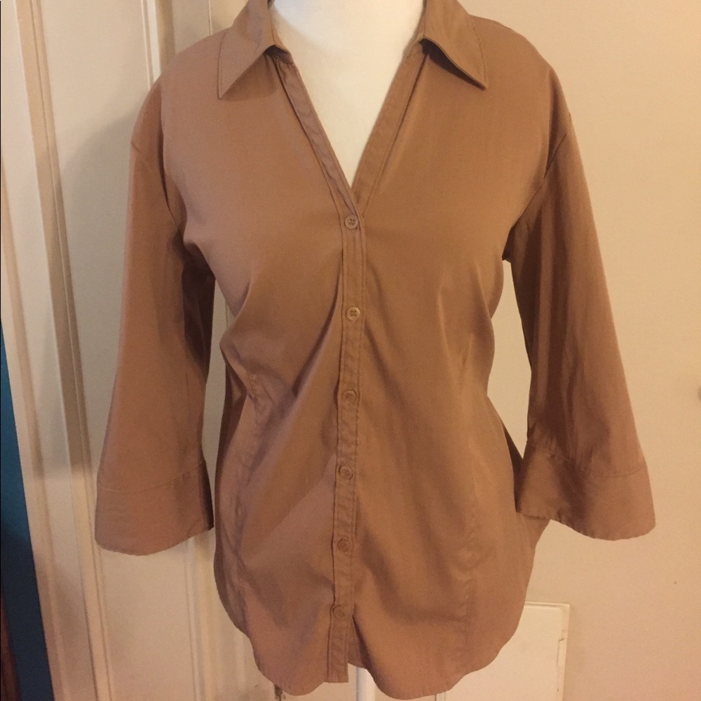 Camel button down 1x