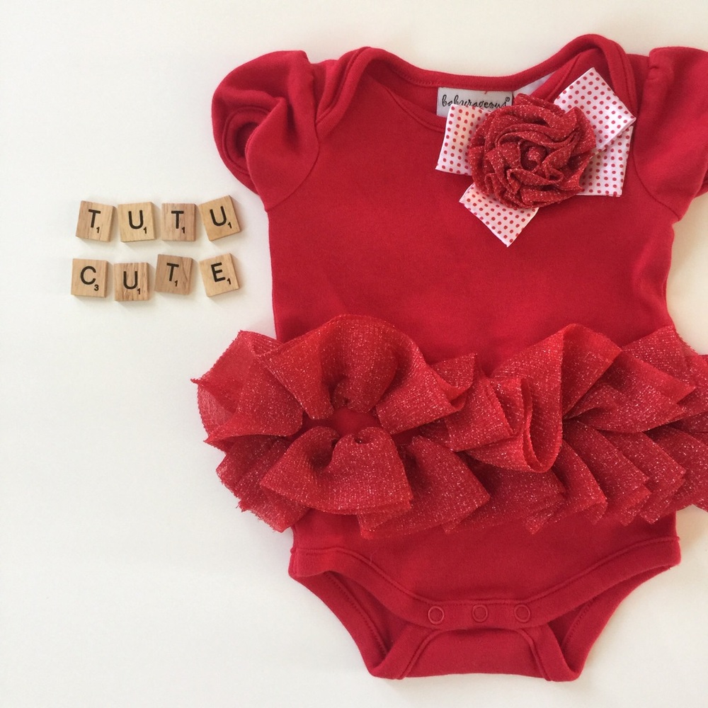 Red Babyrageous Bodysuit