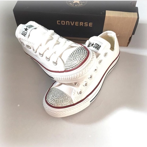 Converse | Shoes | Custom Bling Tip Converse Made To Order | Poshmark