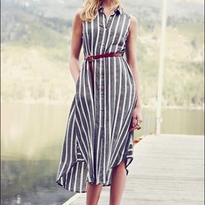 Anthropologie Holding Horses Striped Dress