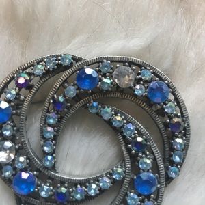Bling Blue brooch