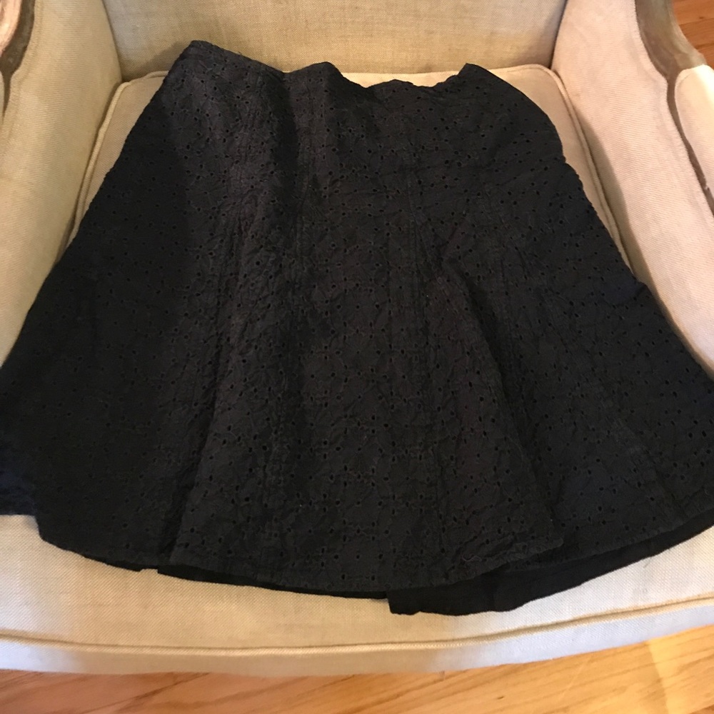 Talbots Collection:: navy blue a-line skirt