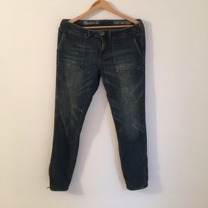 Madewell ankle zip jeans