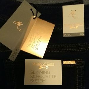 Melissa McCarthy Slimming Silhouette Pencil Jeans
