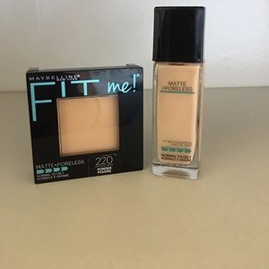 Maybelline fit me powder and foundation