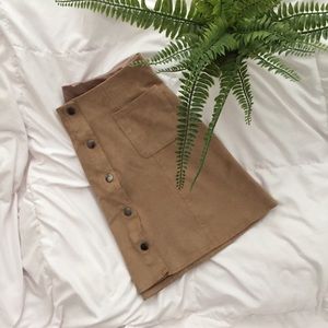 Kendall & Kylie Button Skirt