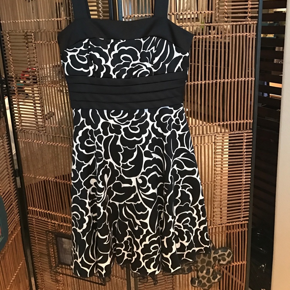Semi-Formal Black and White Dress