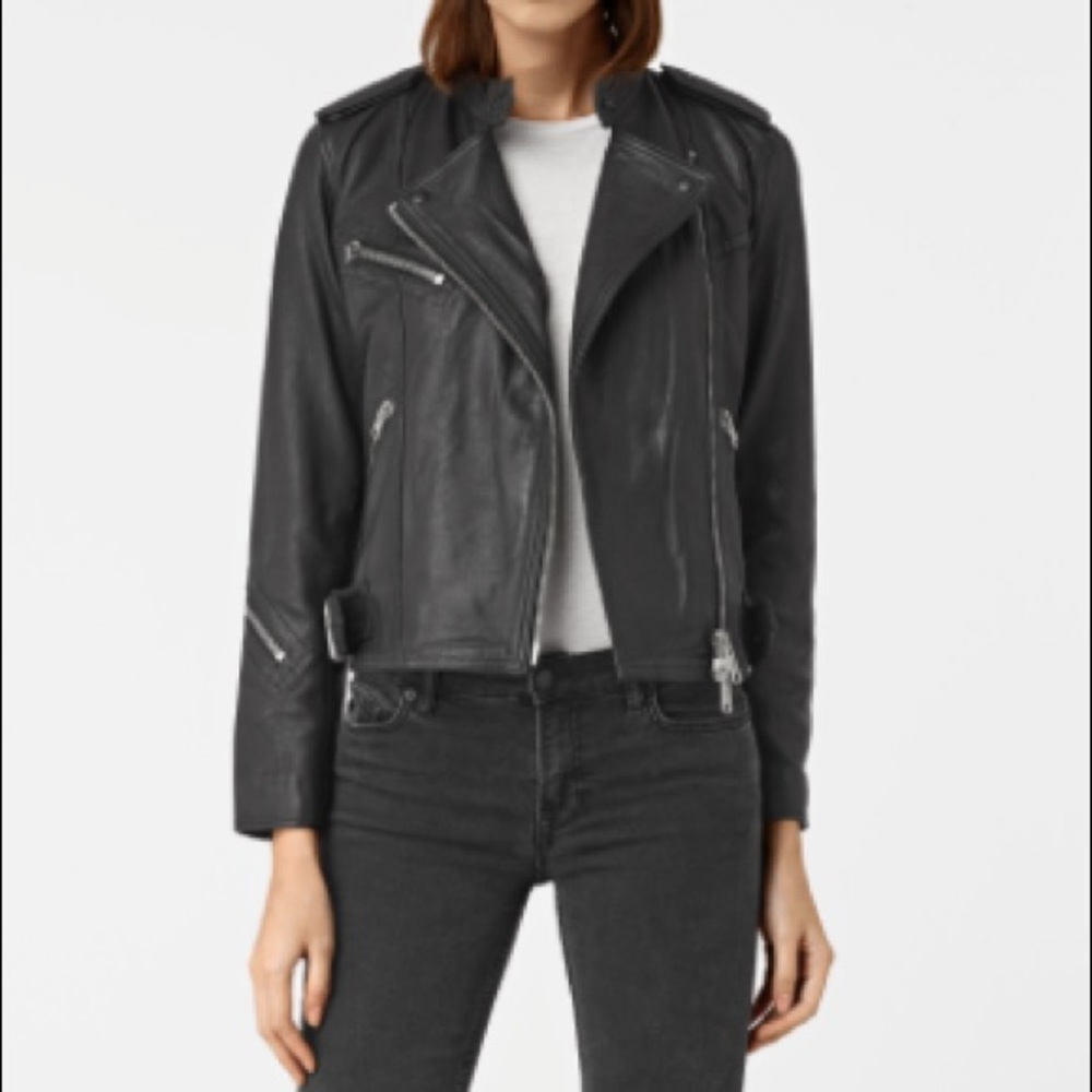 NWT Sold Out All Saints Leather Jacket!