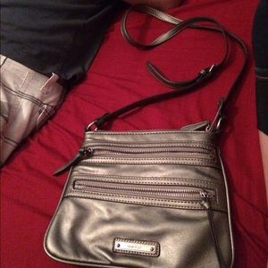 Gently used Nine West crossover silver bag
