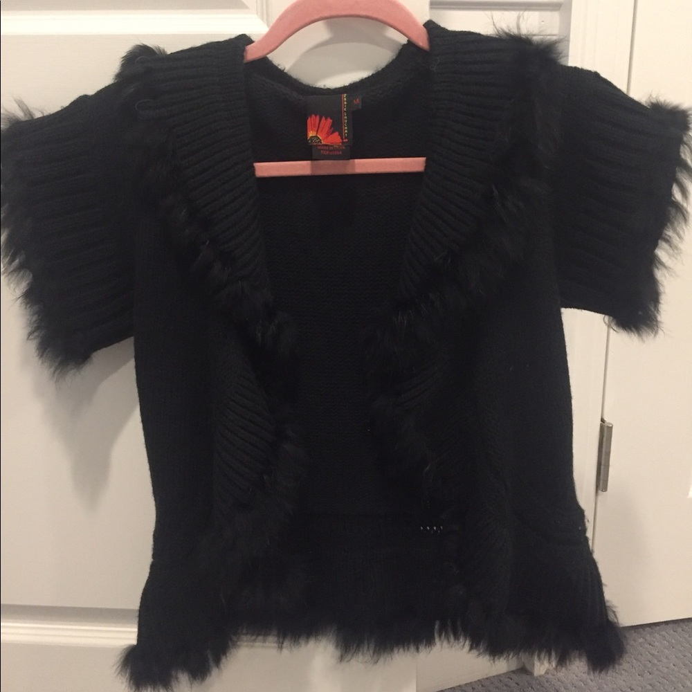 Short sleeve cardigan