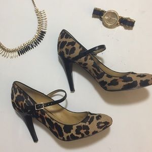 🐾🐾Nine West Leopard Mary Jane Pumps!!!!