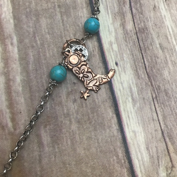 LAST ONE! Cowgirl Boot Cluster Pendant Necklace 😍 - Picture 6 of 6