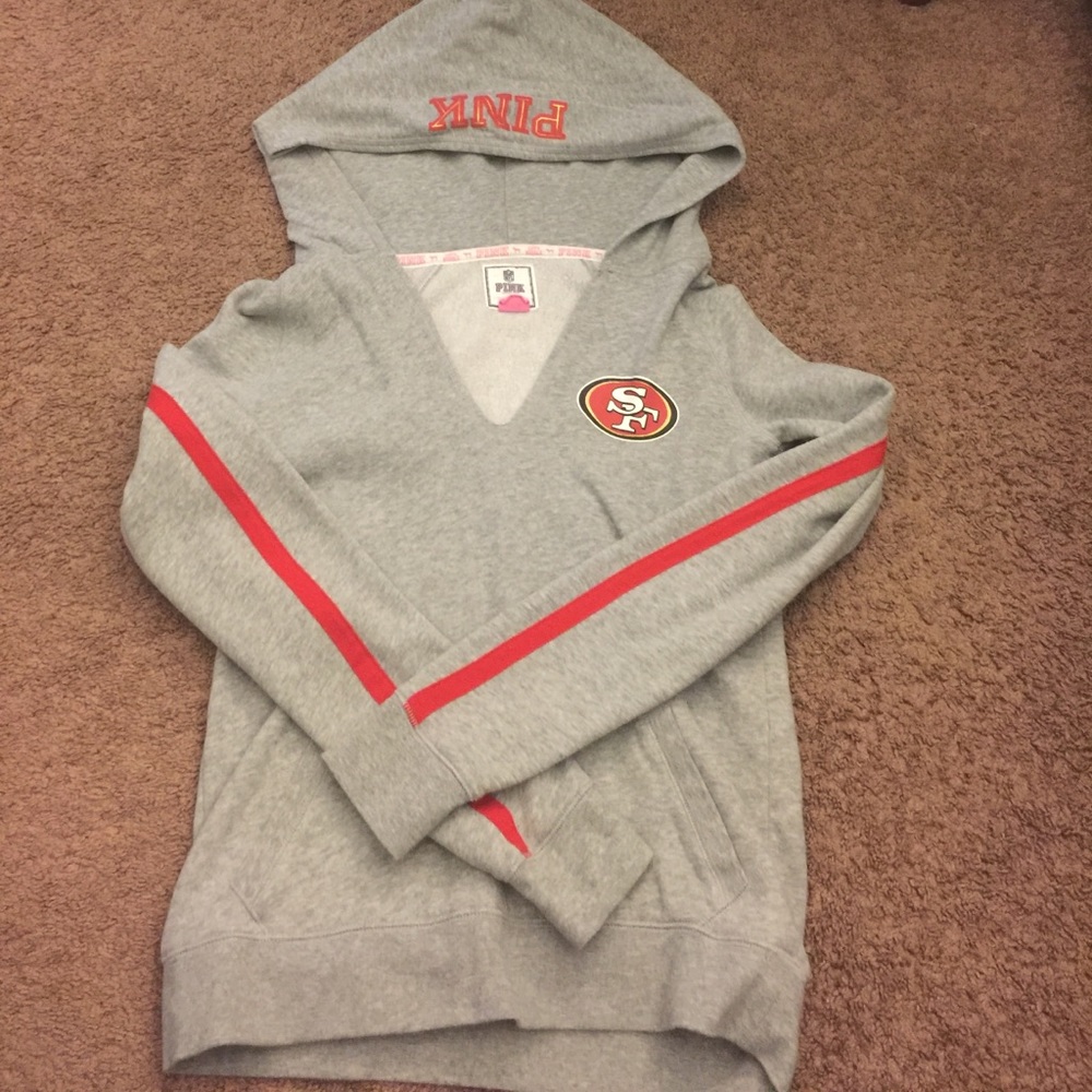 Like NEW SF 49ers PINK sweater sz small