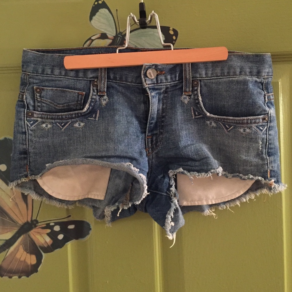 Vans Embroidered Denim Shorts