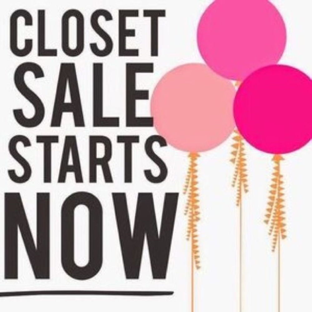 Closet Clean Out Sale!