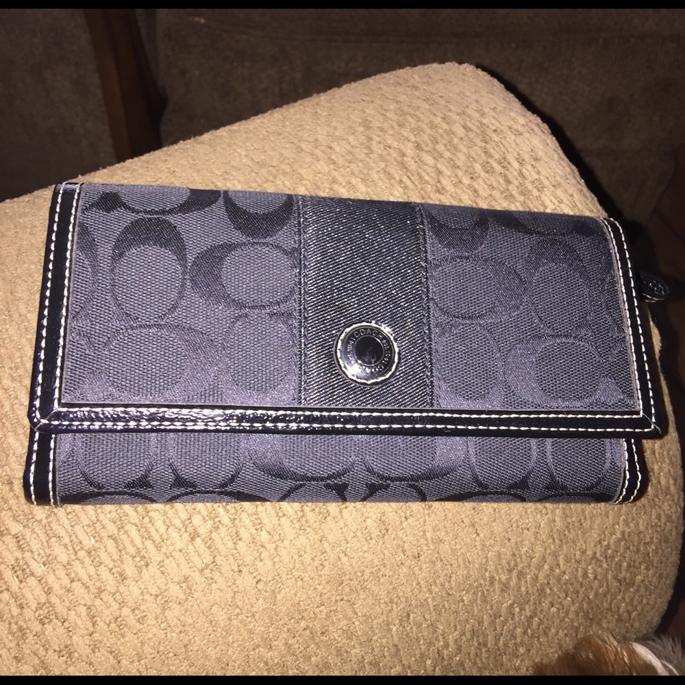 SOLD Coach Wallet - Classic Jacquard Monogram