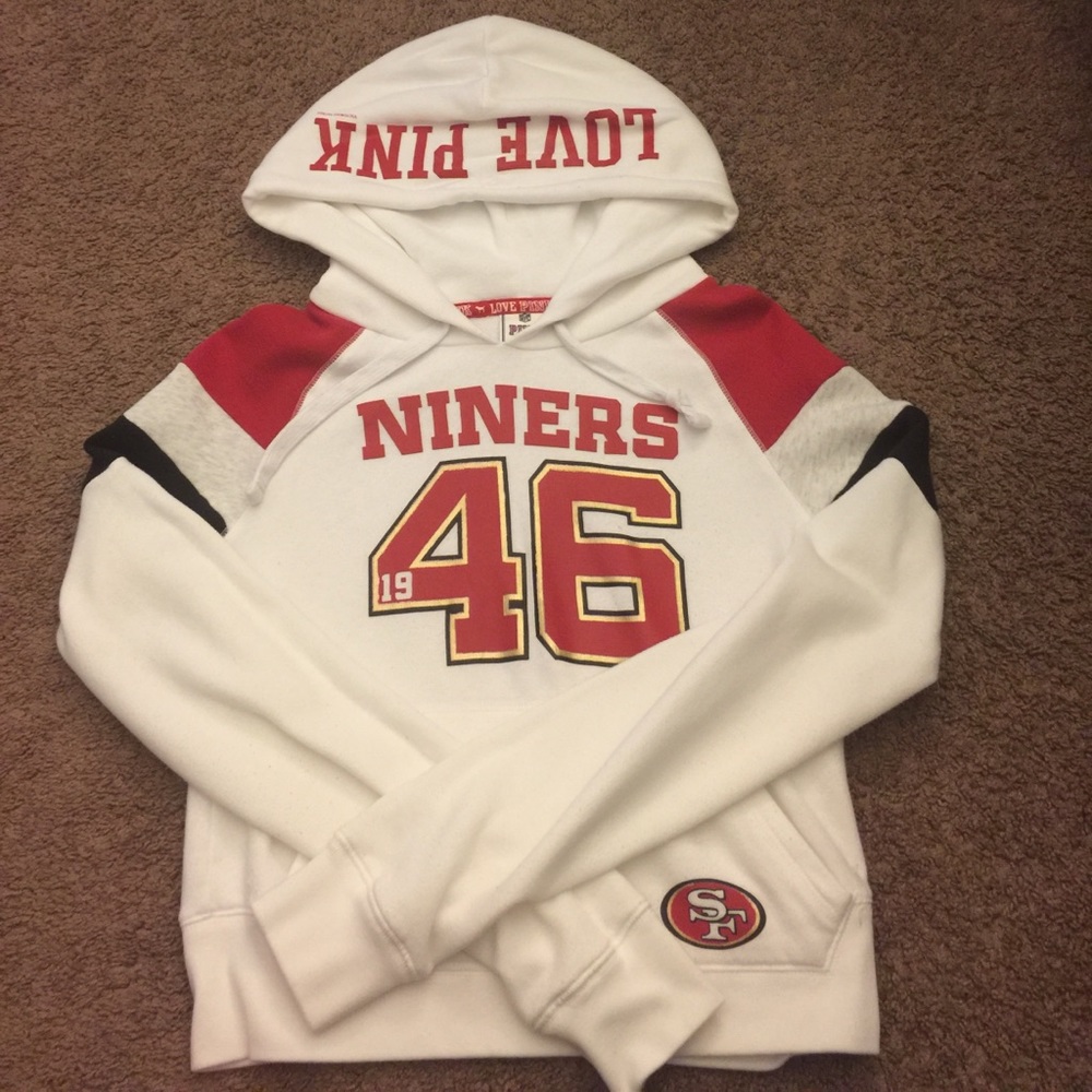 LIKE NEW SF 49ers VS PINK sweater