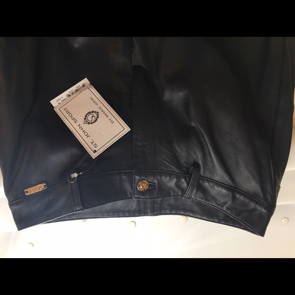 Black leather pants