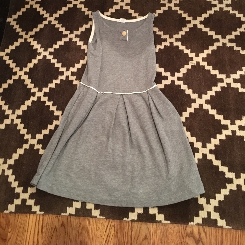 A grey formal dress