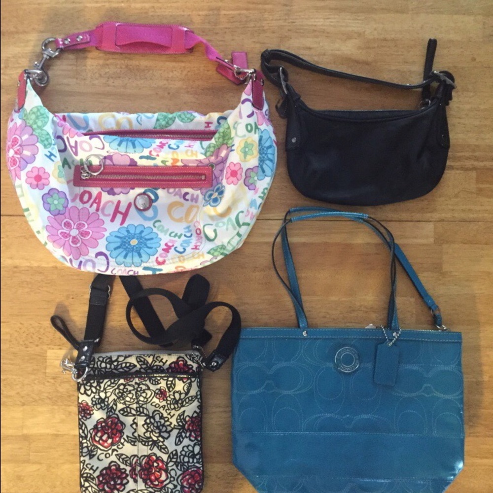 4 Authentic Coach purses