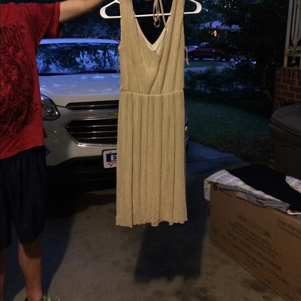 Gold dress