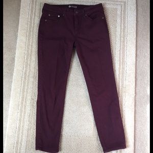 Stylus burgundy skinny jeans 29