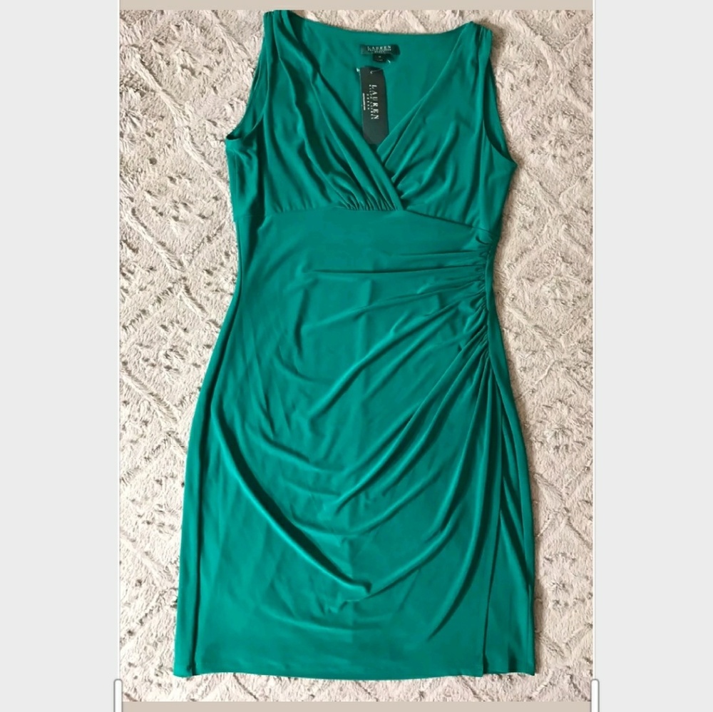 NWOT Ralph Lauren Ruched Dress