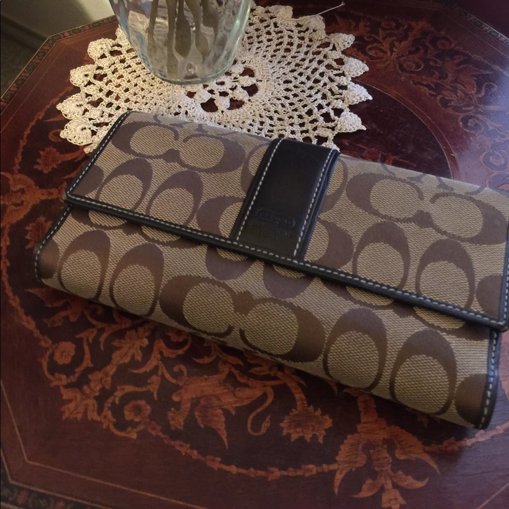 Coach Jacquard Classic Monogram Wallet