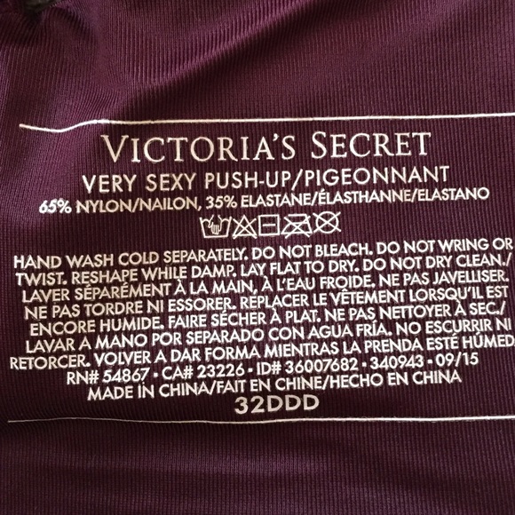 32DDD Victoria's Secret very sexy push-up pigeonnant bra - Picture 6 of 6