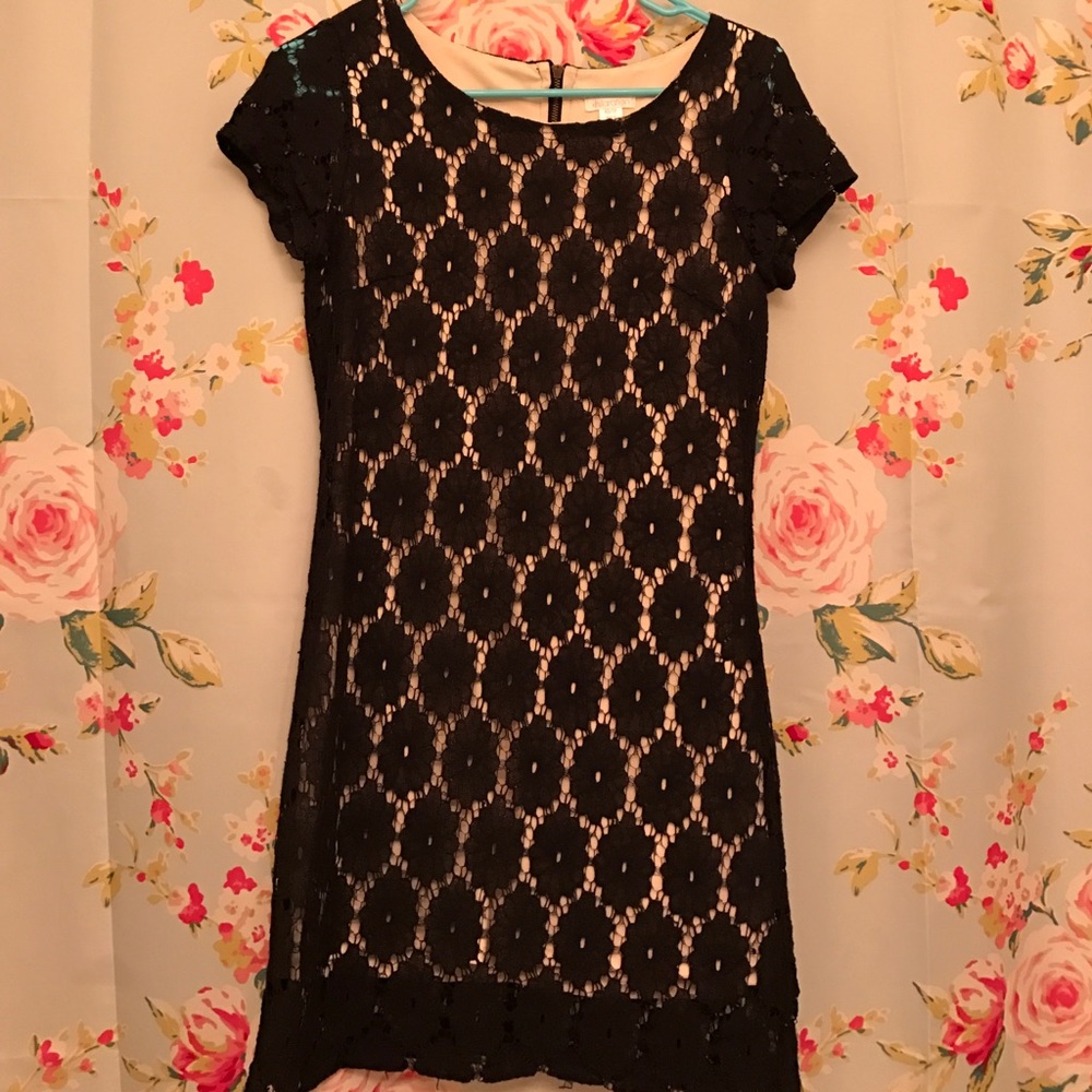 Black and nude dress