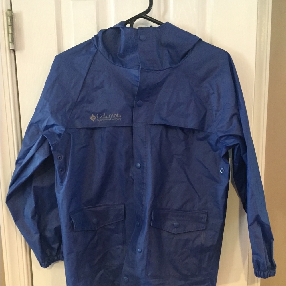 Youth size large Columbia vinyl raincoat