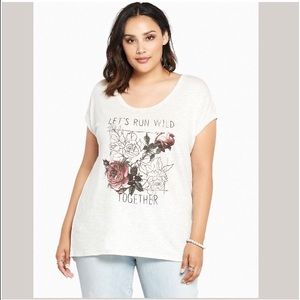 LET'S RUN WILD TOGETHER ROSE TEE! 🌹 NWT
